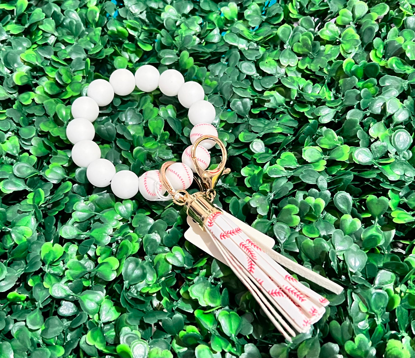 Rubber bead key chain