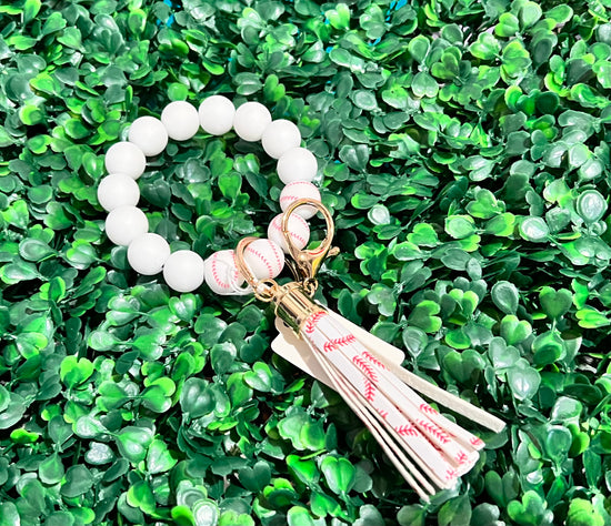 Rubber bead key chain