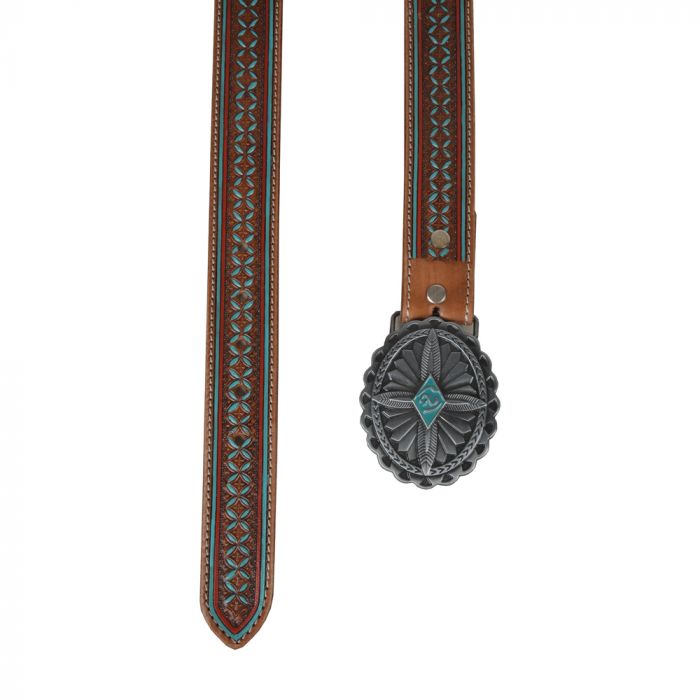 Hand Tooled Leather Belt