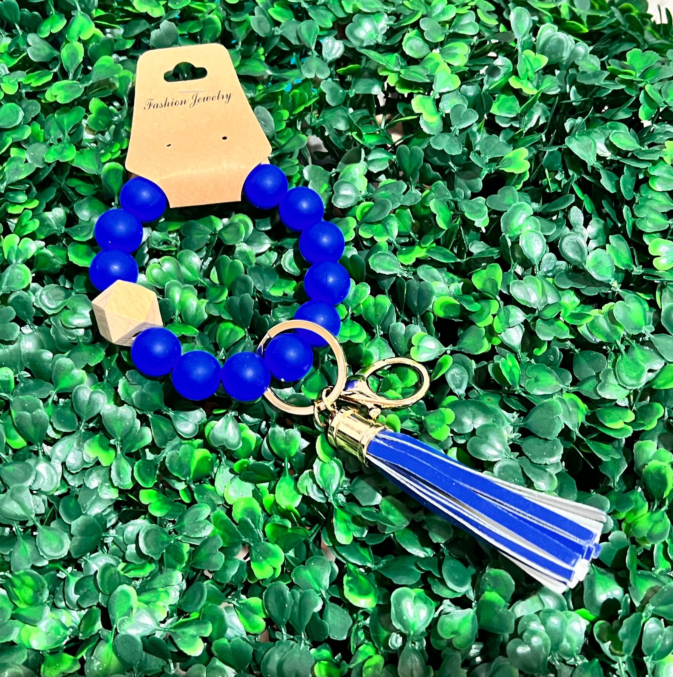 Rubber bead key chain