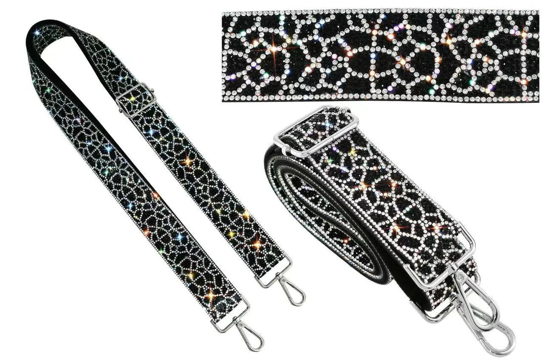 Sparkling Rhinestone Guitar Strap