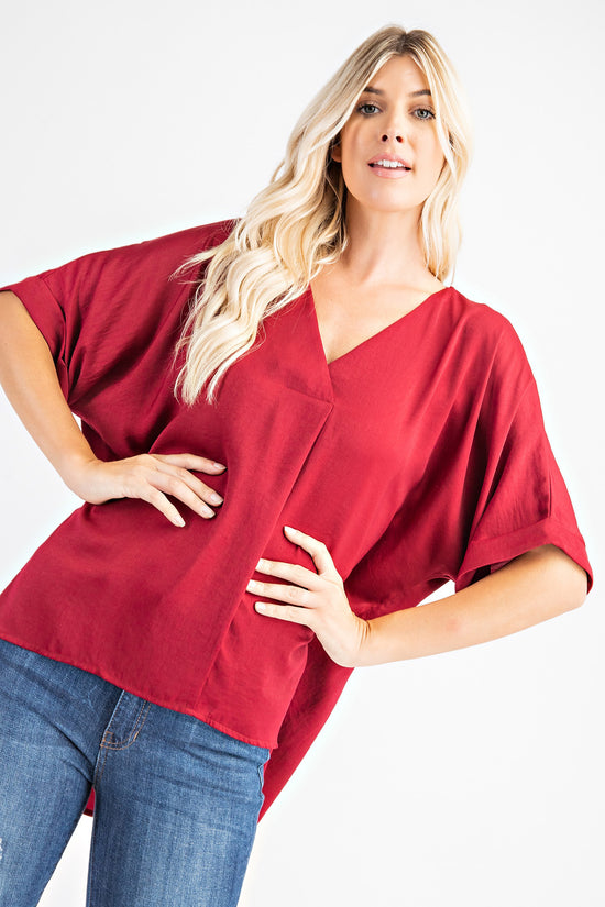 V-Neck High-Low Top *FINAL SALE*