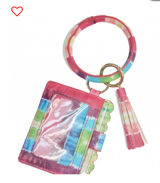 Mini fancy card holder/keychain