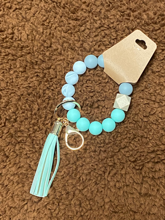Rubber bead key chain