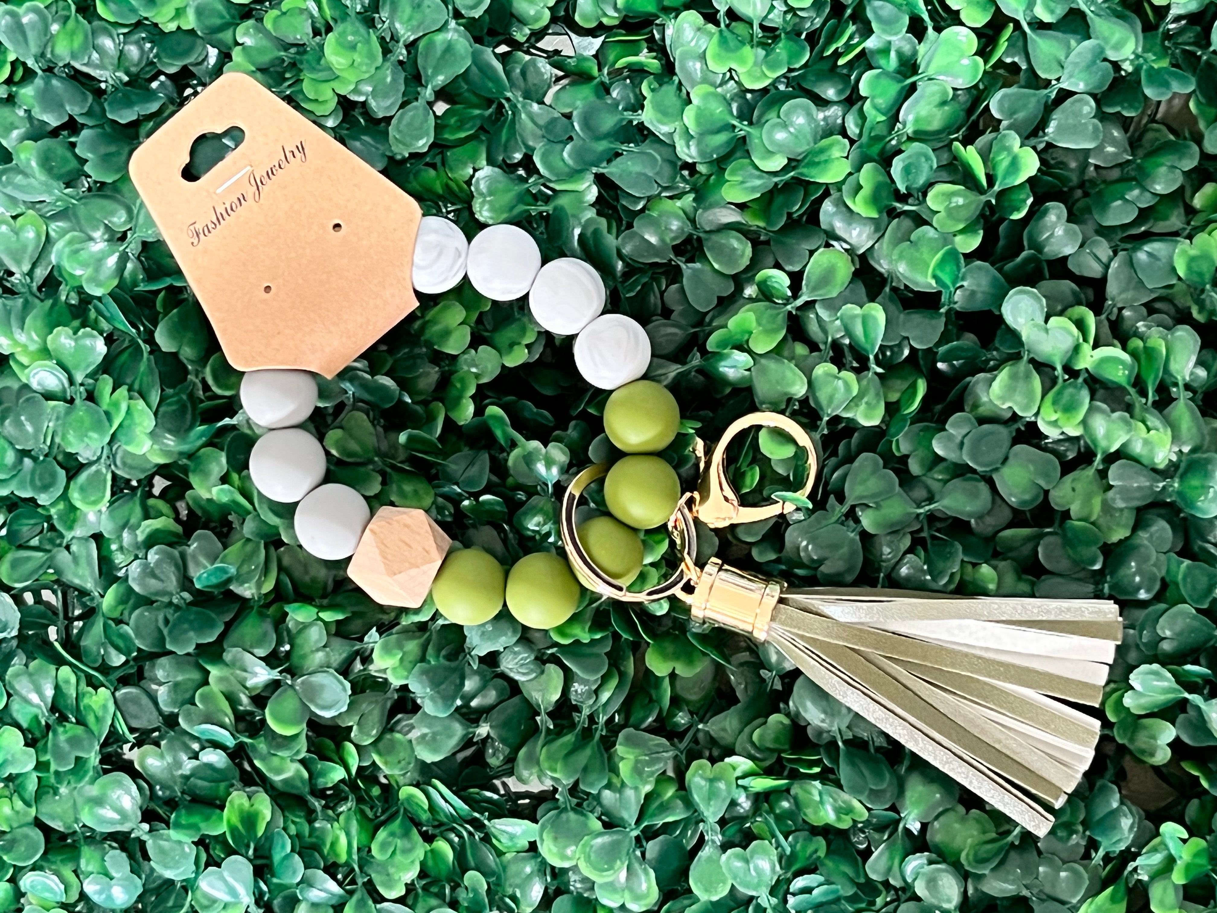 Silicone Beaded Key Rings