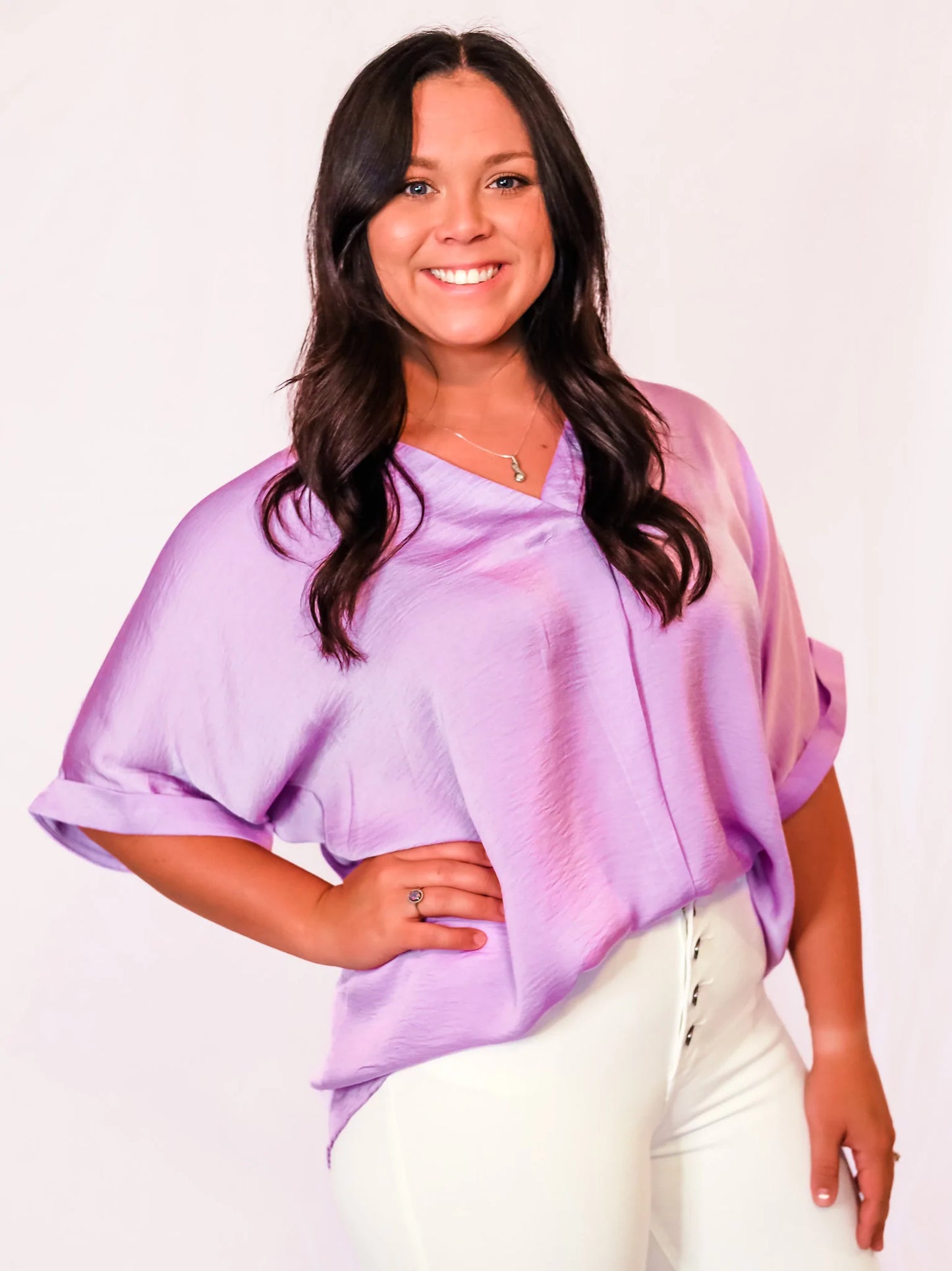 V-Neck High-Low Top *FINAL SALE*