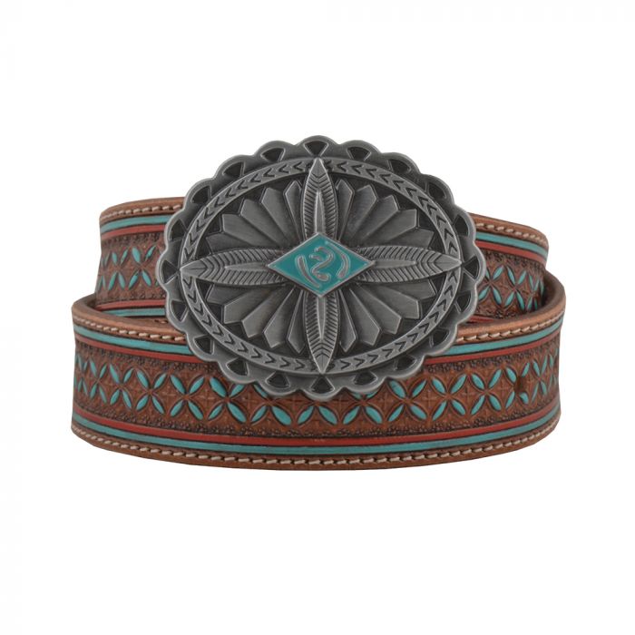 Hand Tooled Leather Belt