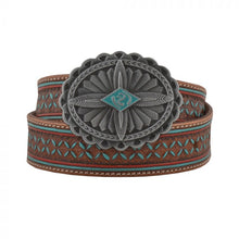 Load image into Gallery viewer, Hand Tooled Leather Belt
