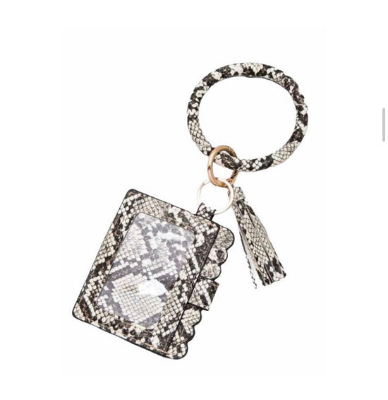 Mini fancy card holder/keychain