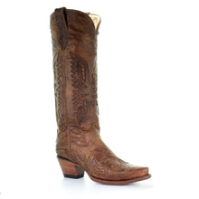 Load image into Gallery viewer, Corral Boots Ladies Vintage Tall Brown Eagle
