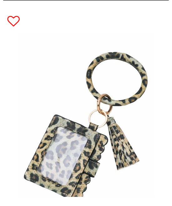 Mini fancy card holder/keychain
