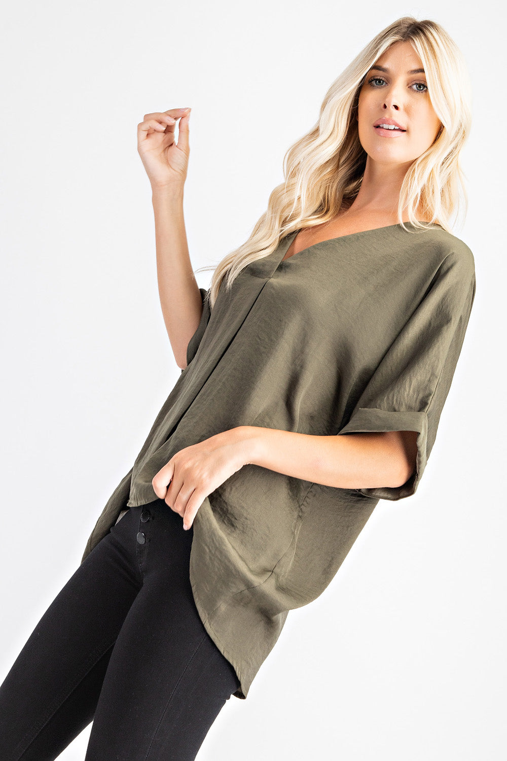 V-Neck High-Low Top *FINAL SALE*