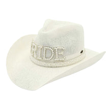 Load image into Gallery viewer, Bride Cowboy Hat *FINAL SALE*
