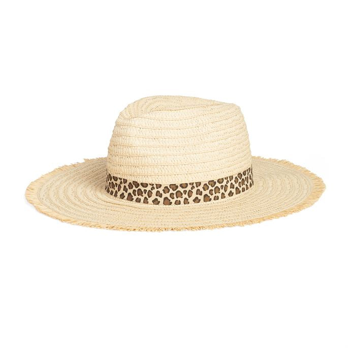 Fringe Hat With Animal Band
