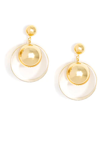 Circle Drop Earrings *FINAL SALE*
