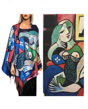 Load image into Gallery viewer, Suede Cloth Scarf/Shawl W/ Buttons
