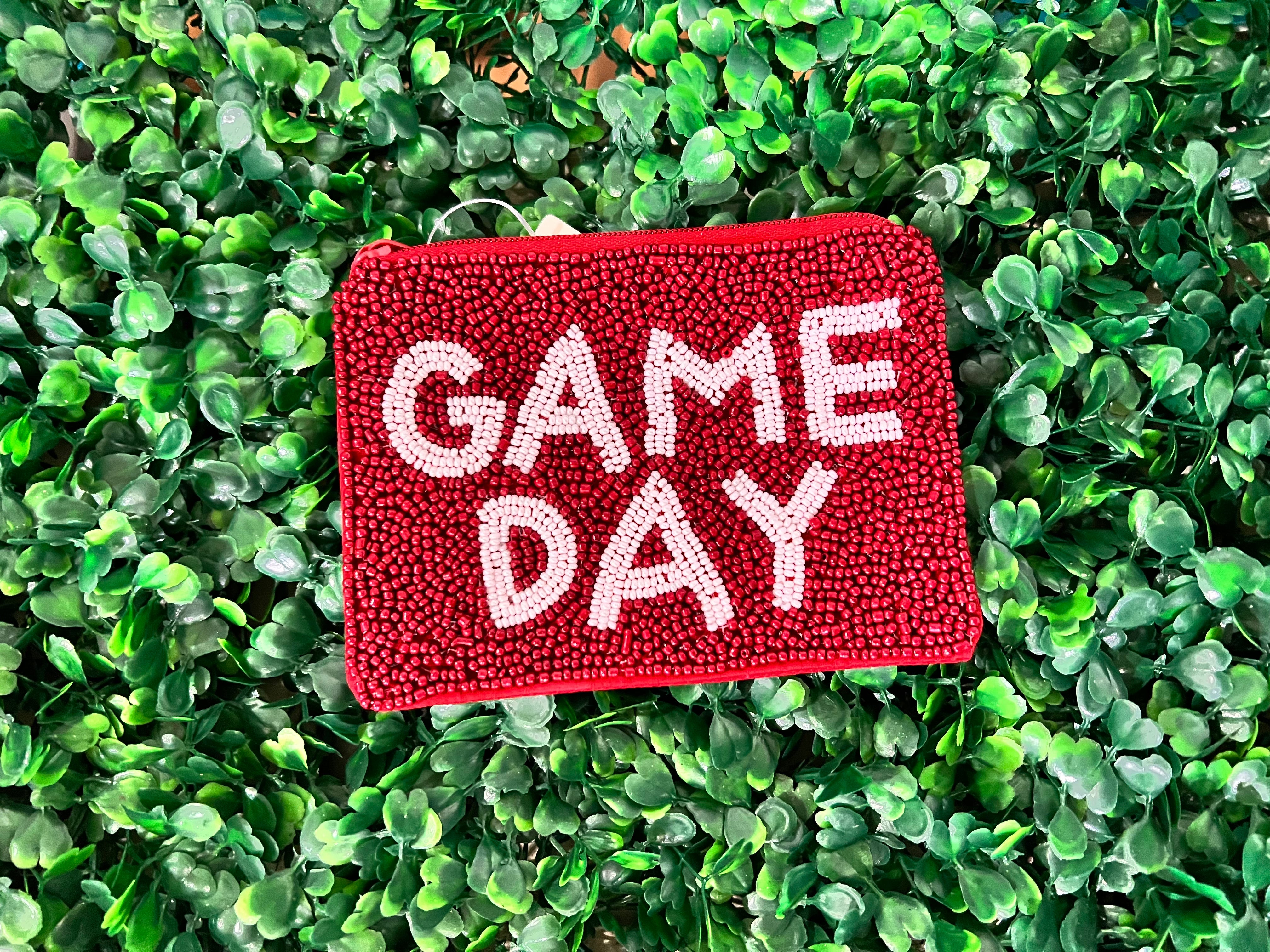 Gameday Seed Bead Coin Purse