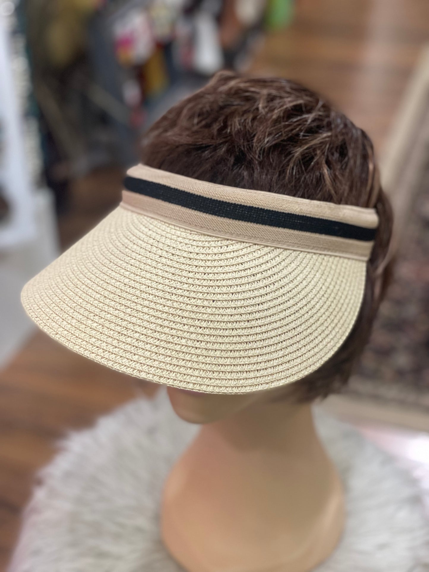 We Walked Straw Visor