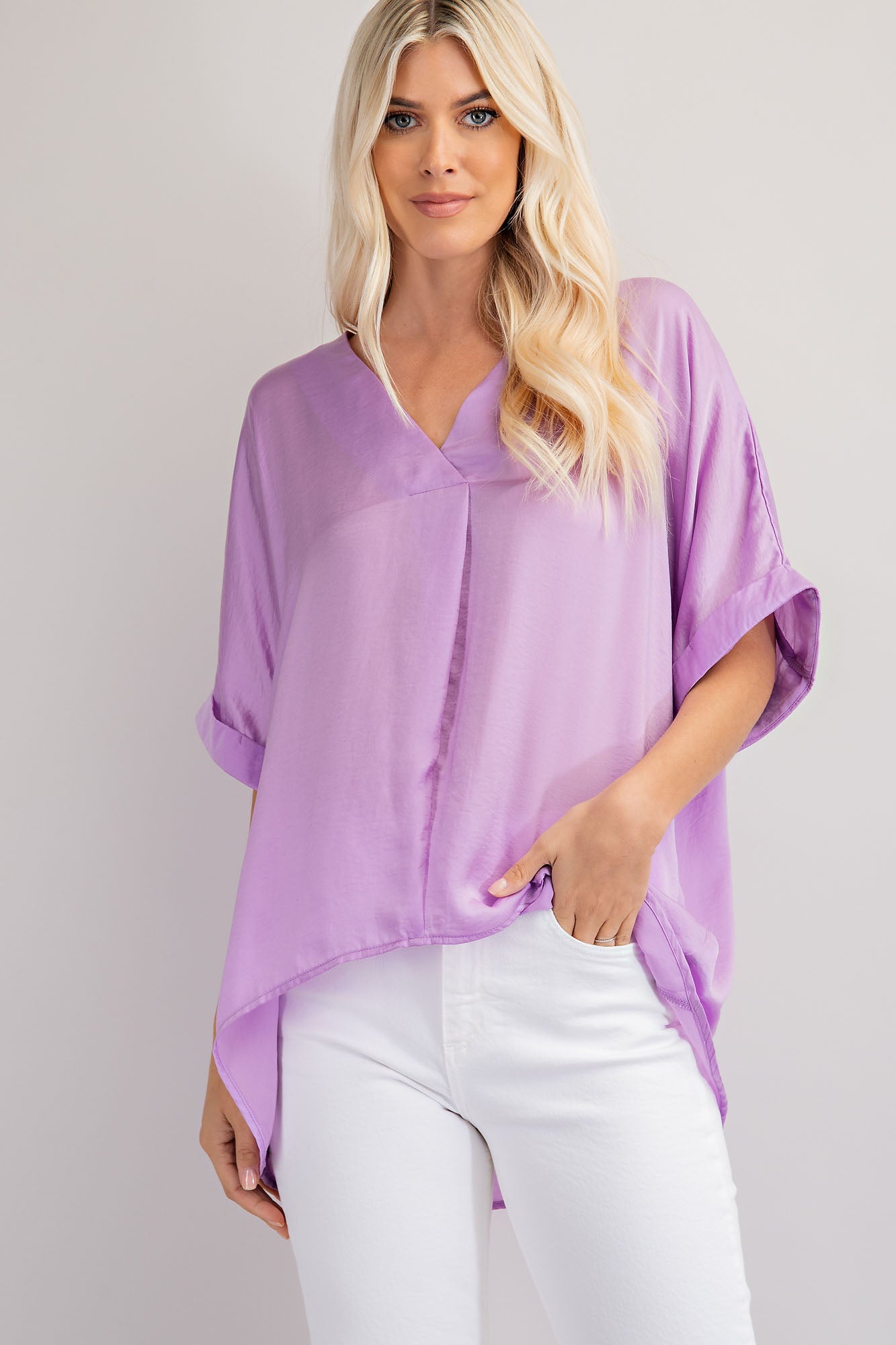 V-Neck High-Low Top *FINAL SALE*