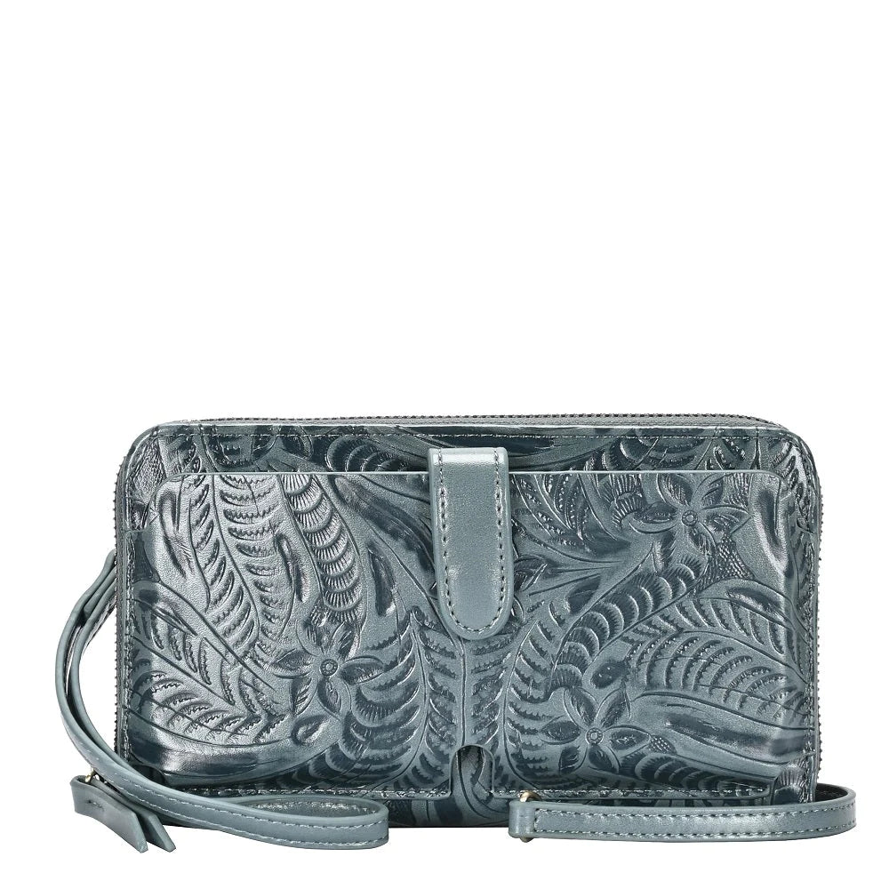 Floral Design Crossbody/Wallet Handbag