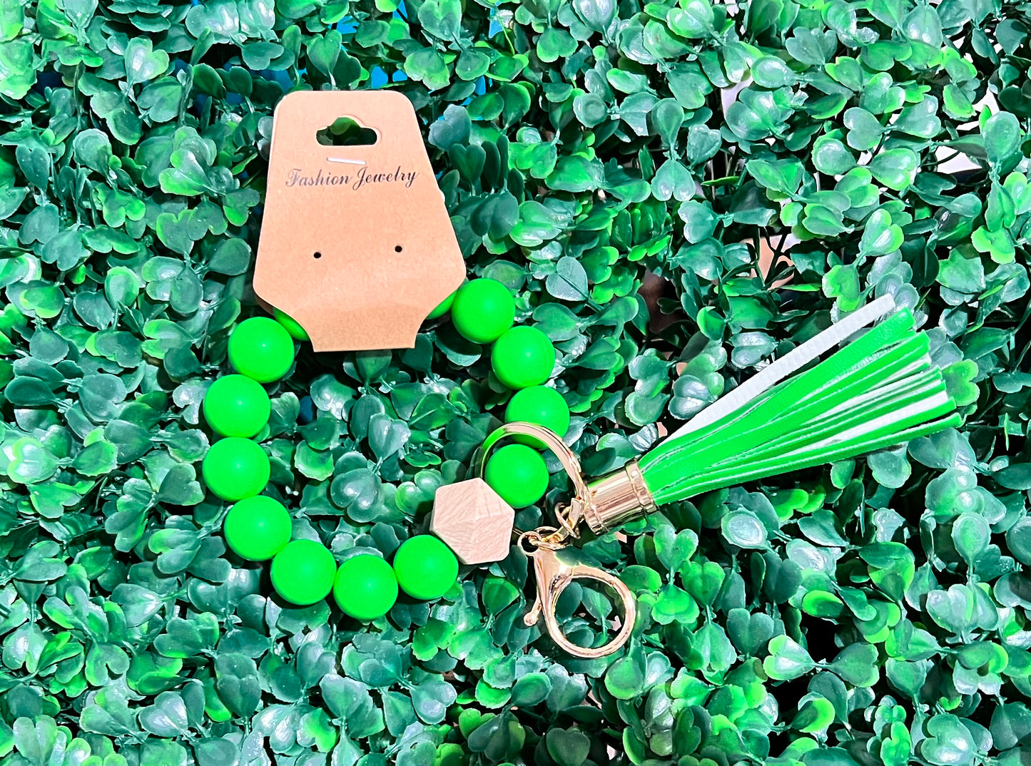 Rubber bead key chain