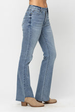 Load image into Gallery viewer, Judy Blue High Waist Control Top Raw Hem Slim Bootcut Jeans
