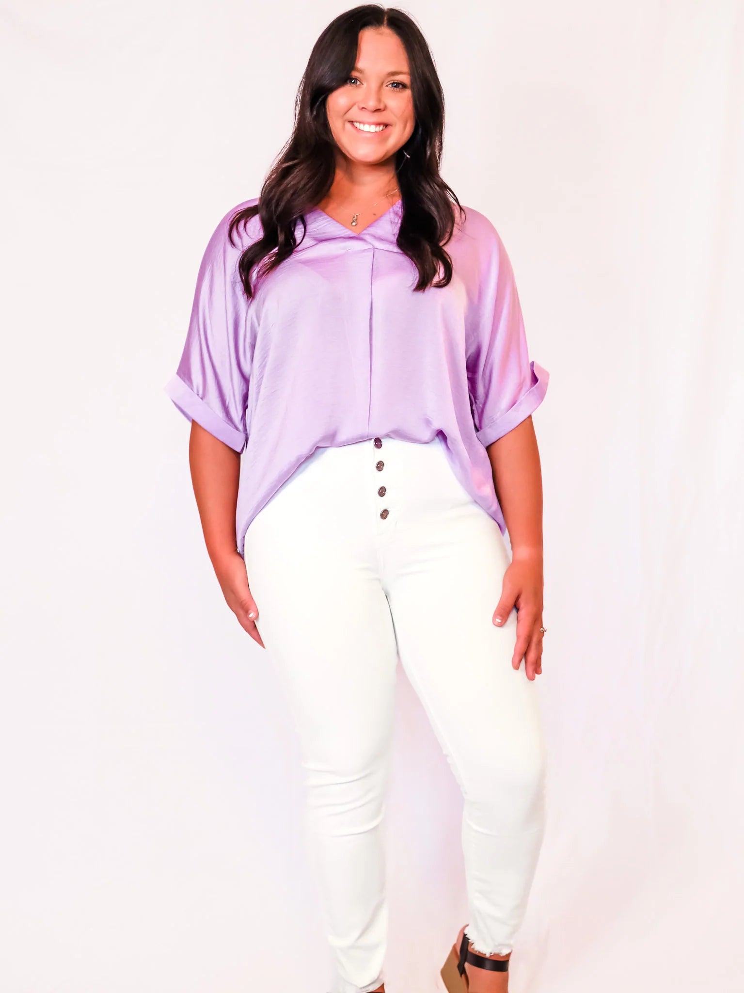 V-Neck High-Low Top *FINAL SALE*
