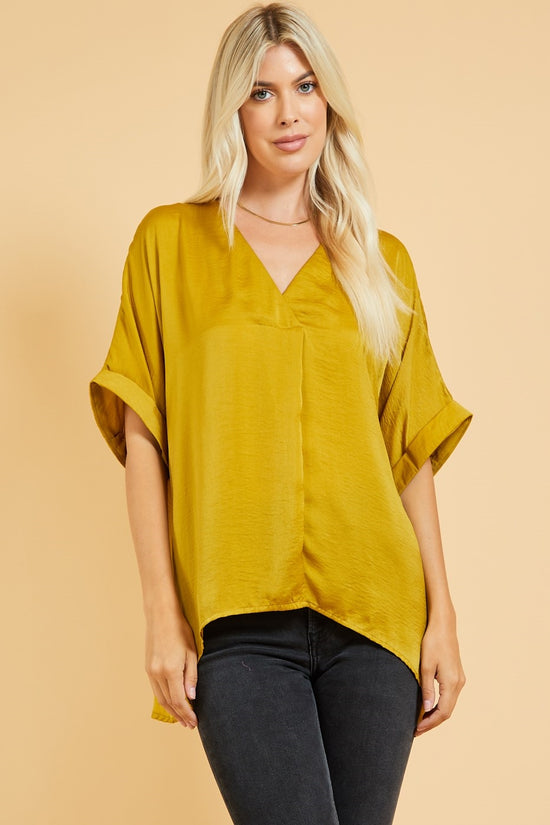 V-Neck High-Low Top *FINAL SALE*