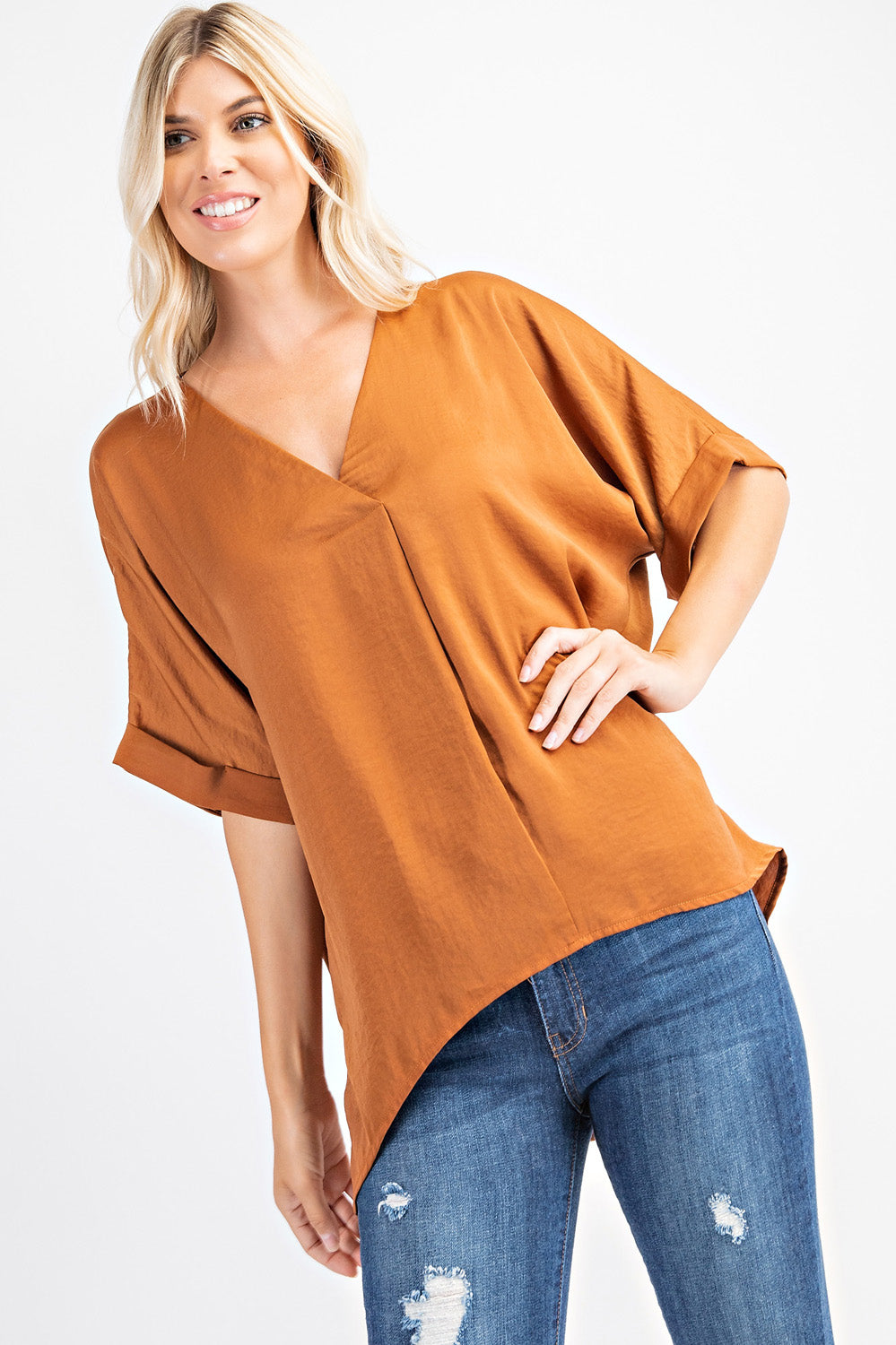 V-Neck High-Low Top *FINAL SALE*