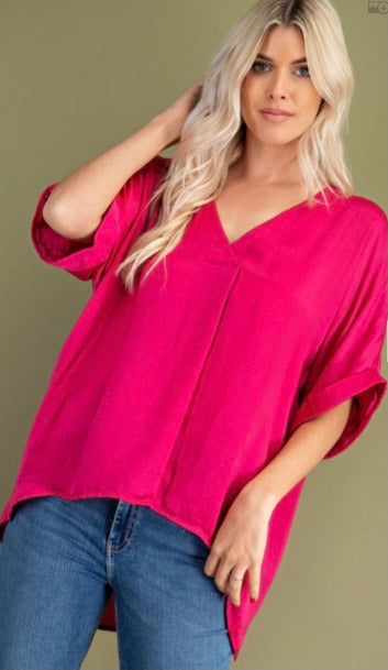 V-Neck High-Low Top *FINAL SALE*
