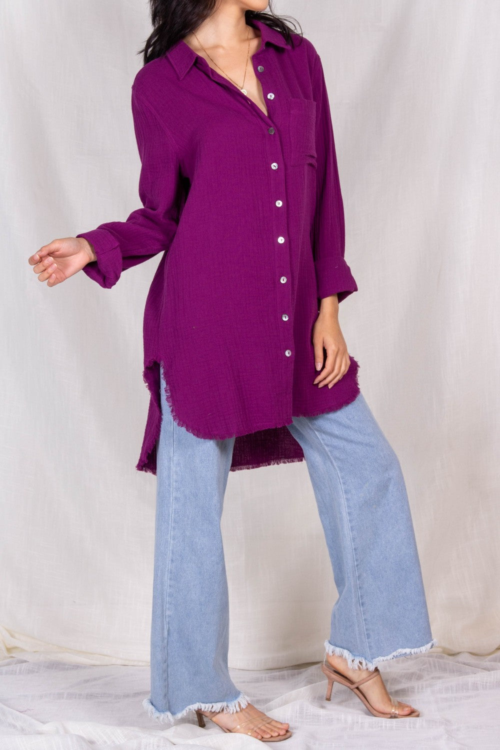 Not So Basic Gauze Top *FINAL SALE As Is*