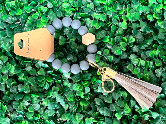 Silicone Beaded Key Rings