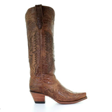 Load image into Gallery viewer, Corral Boots Ladies Vintage Tall Brown Eagle

