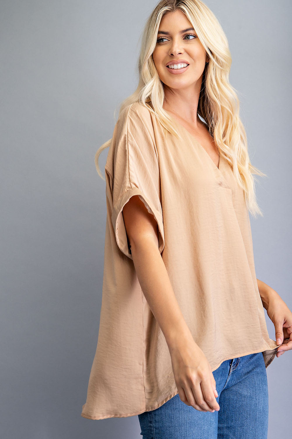 V-Neck High-Low Top *FINAL SALE*