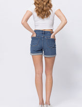 Load image into Gallery viewer, Judy Blue Mid Rise Dandelion Cuffed Shorts
