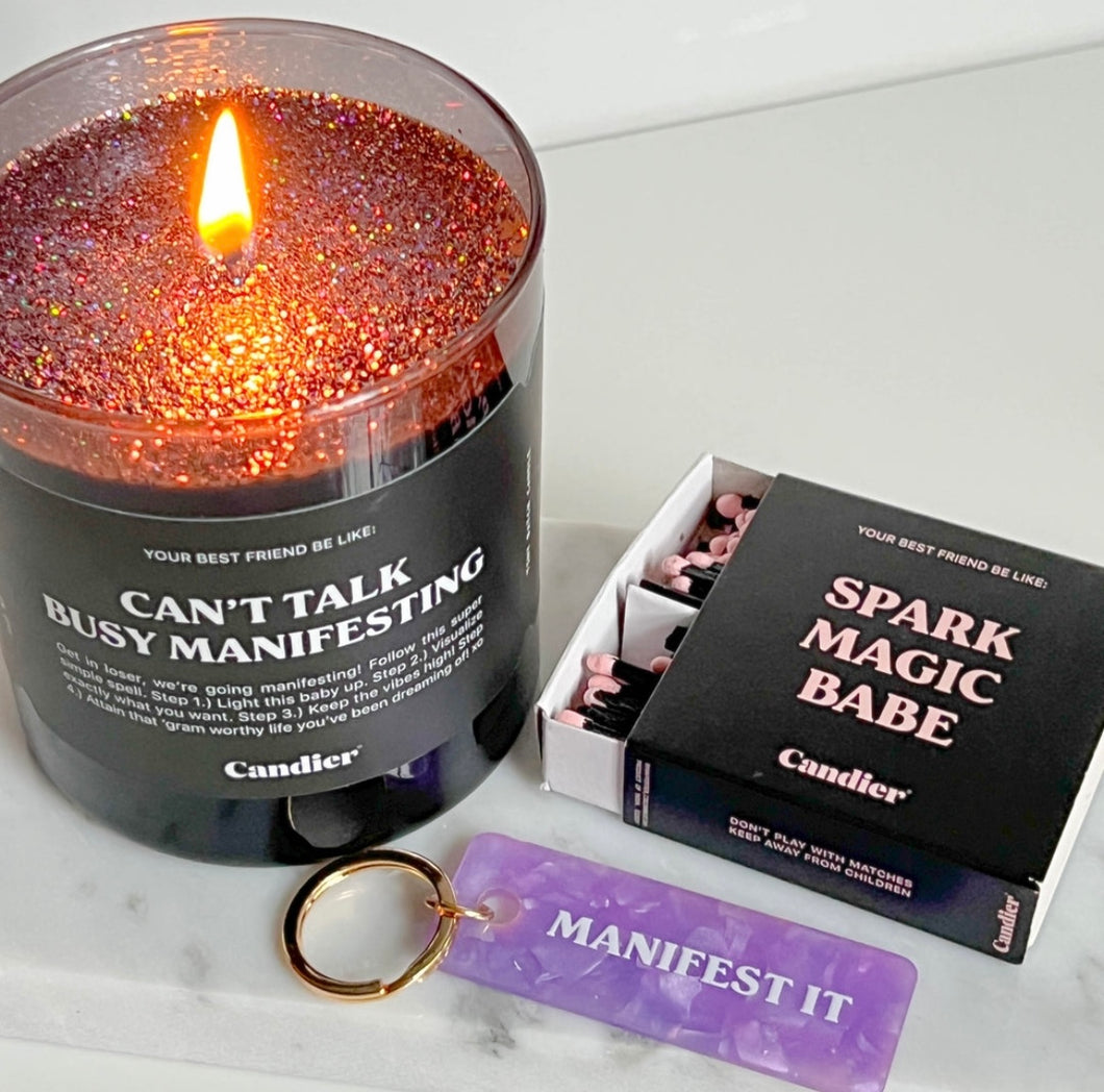 Can’t Talk Busy Manifesting Candle