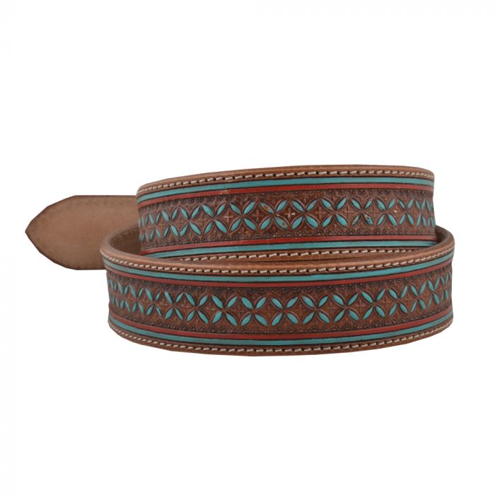 Hand Tooled Leather Belt