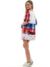 Load image into Gallery viewer, Americana Sequin Dress

