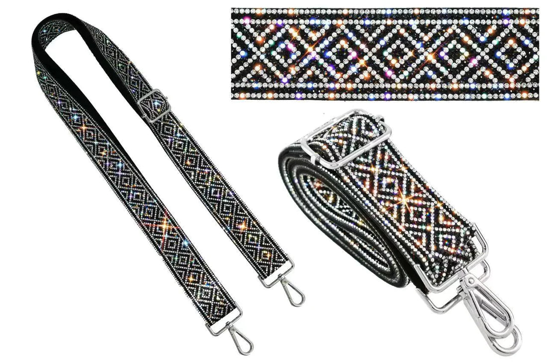 Sparkling Rhinestone Guitar Strap