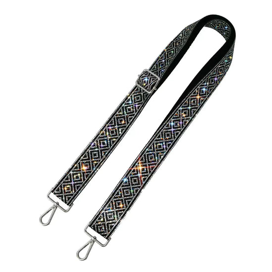 Sparkling Rhinestone Guitar Strap