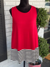 Load image into Gallery viewer, Stripes Away Tunic Tank
