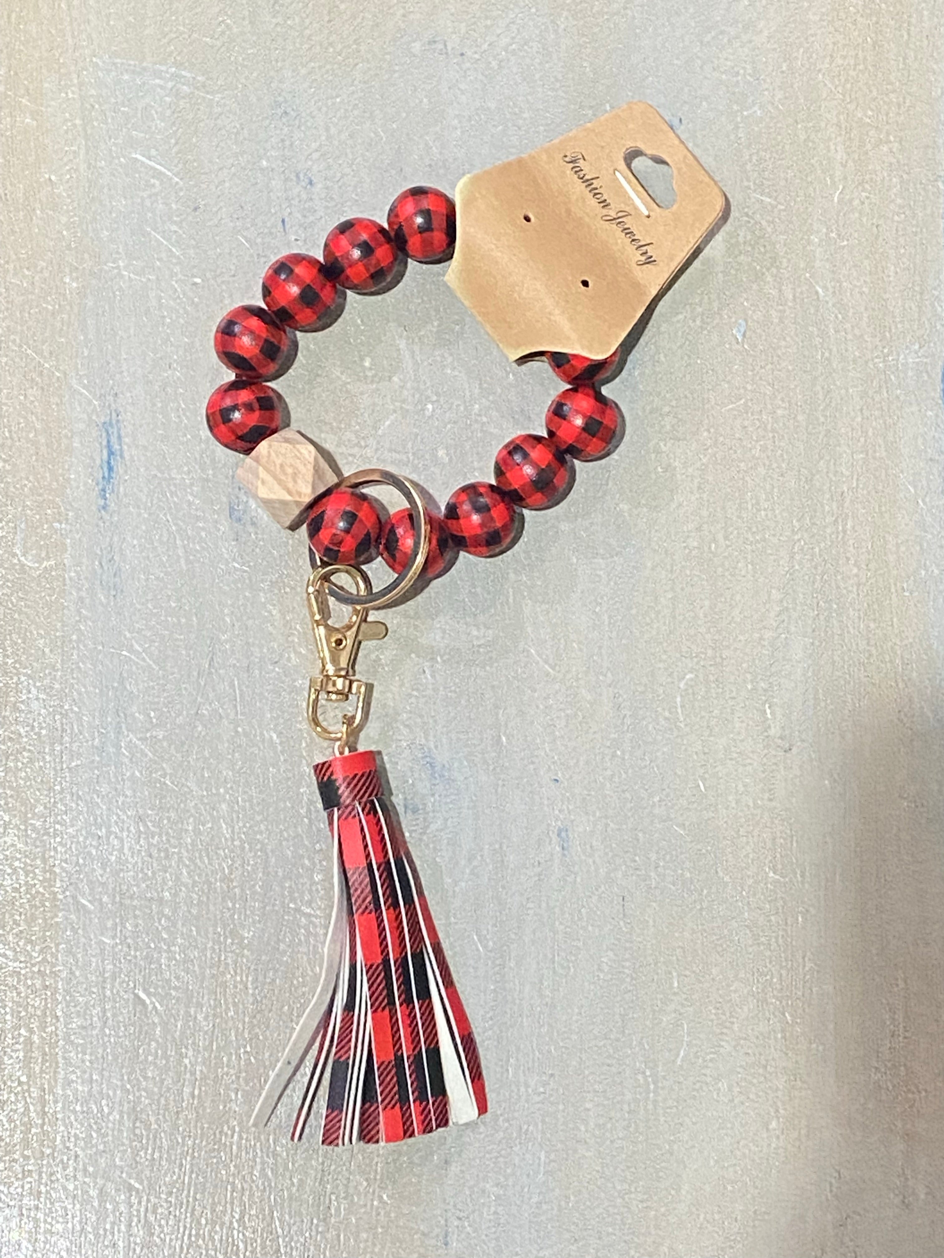 Rubber bead key chain