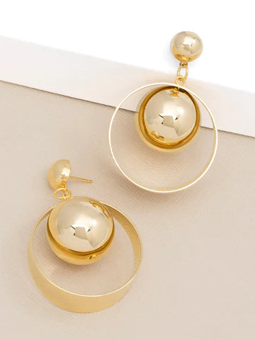Circle Drop Earrings *FINAL SALE*