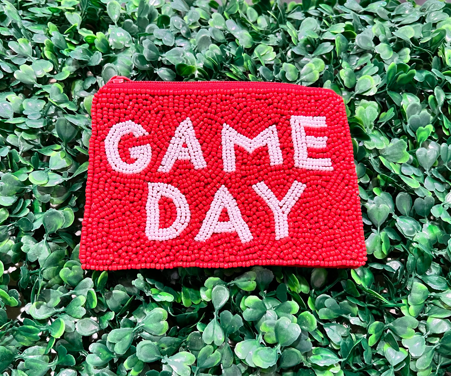 Gameday Seed Bead Coin Purse