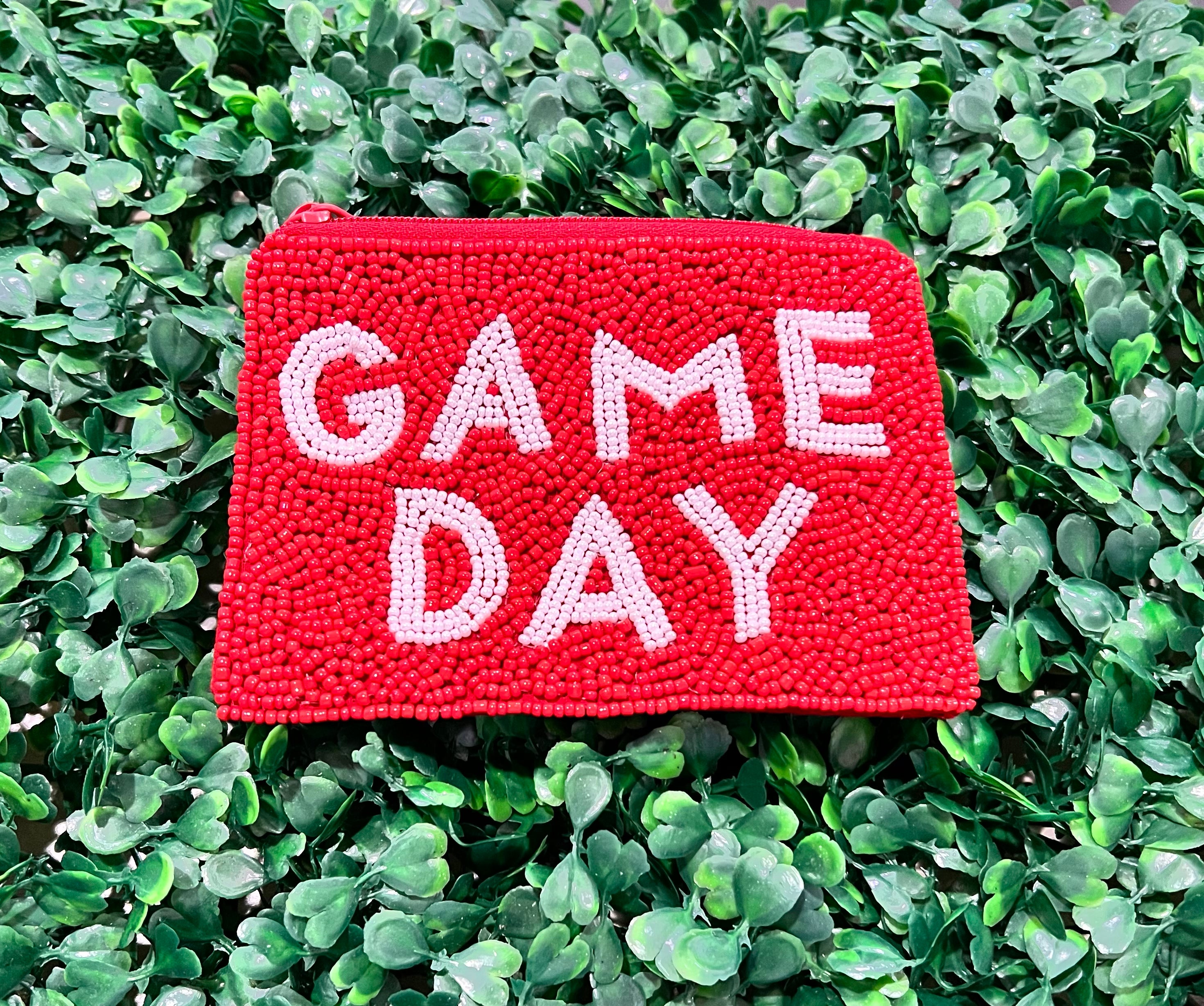 Gameday Seed Bead Coin Purse