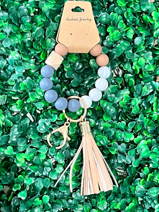 Silicone Beaded Key Rings