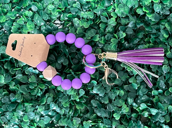 Silicone Beaded Key Rings