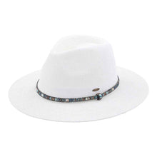 Load image into Gallery viewer, Panama Rhinestone Thread Detail Hat
