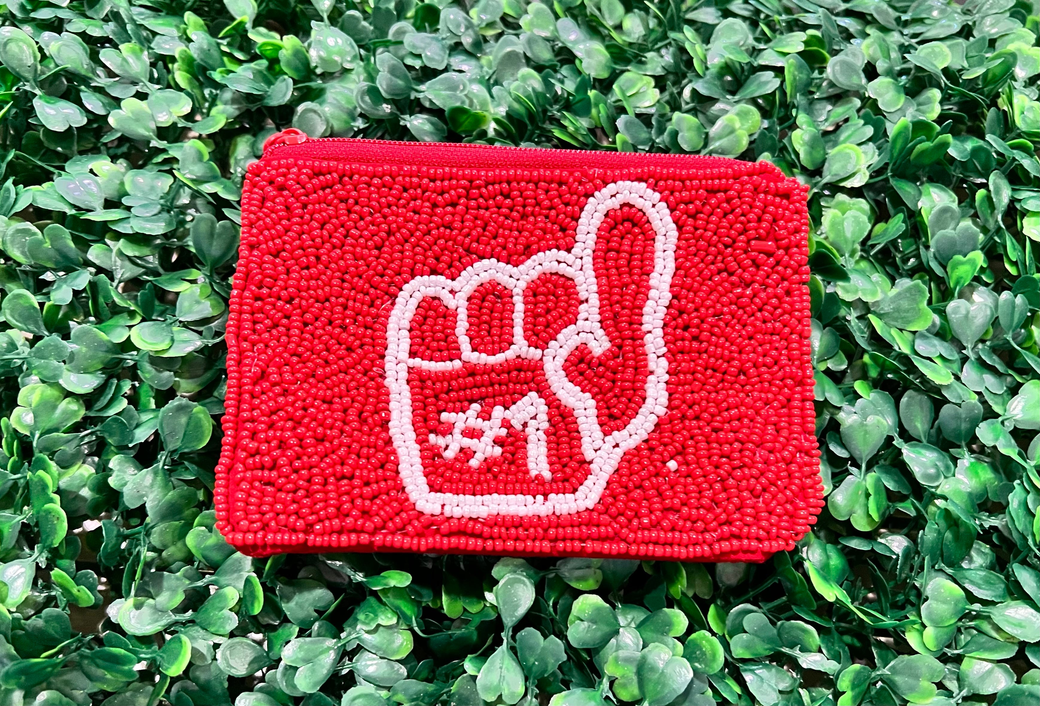 Gameday Seed Bead Coin Purse
