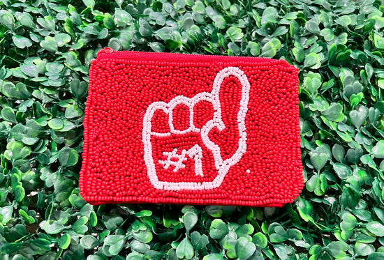 Gameday Seed Bead Coin Purse